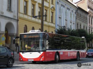 Levočský Leonis na zastávke Pošta (© Dispecer, web: imhd.sk)